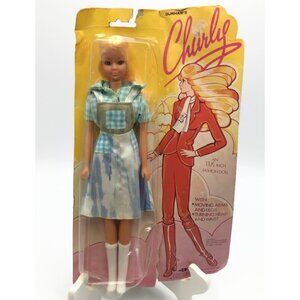 Durham's Charly Fashion Doll 11.5" Blond Blue Check Dress Barbie KO Vintage 1976